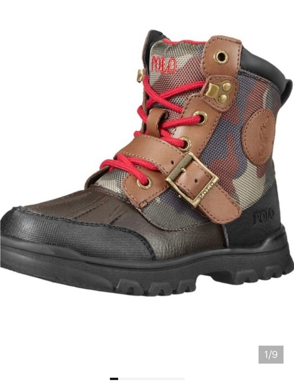 Polo Ralph Lauren Boys' Cooley Camouflage High
- Black and Brown camo kids 5.5